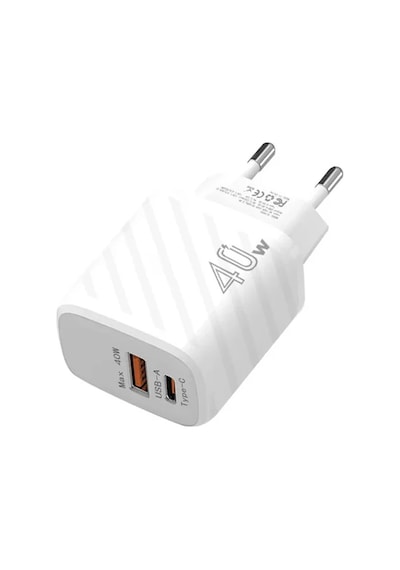 Ally Te-pd08 40w Type-c + Usb Qc3.0 Pd Hızlı Şarj Adaptörü Şarj Başlığı- 5775