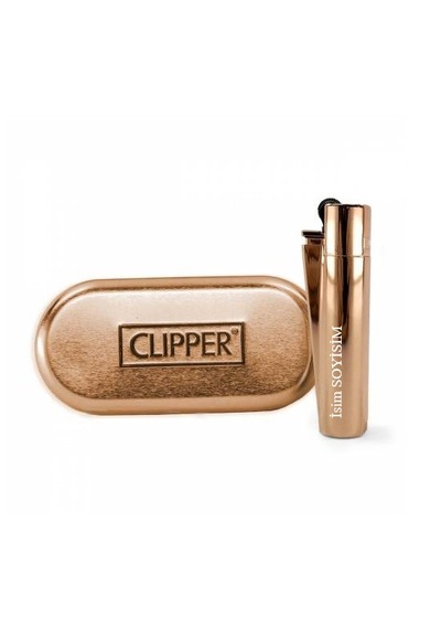 Mobgift İsme Özel Metal Taşlı Gazlı Çakmak Rose Gold