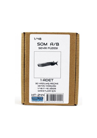 Hobbytime 244 1/48 Ölçek, F-4e 2020 Maketleri İçin Som A/b Seyir Füzesi, 1 Adet, 3d Yazılmış Reçine Detay Parçası