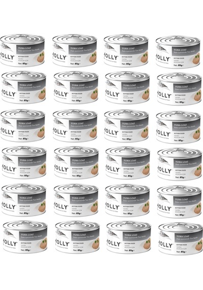 Molly Kitten Ton Balıklı Pate Ezme Yavru Kedi Konservesi 85 Gr. X 24 Adet
