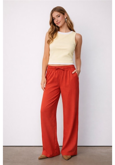 Fashion Friends Bayan Pantolon 26y0608k1 Kiremit