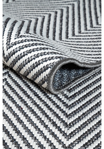 Elit Premium Sisal Jut Halı 1002 - Antrasit Balık Sırtı Desen Gri-krem Gri - Krem