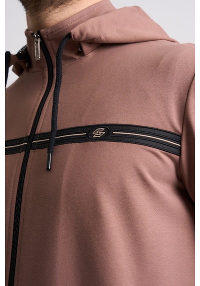 Shooter Sportswear Shooter Klasik Erkek Eşofman Takımı Çıkartılabilir Kapüşonlu Rahat Kalıp Vizon Shooter Sportswear Shooter Klasik Erkek Eşofman Takımı Çıkartılabilir Kapüşonlu Rahat Kalıp Vizon