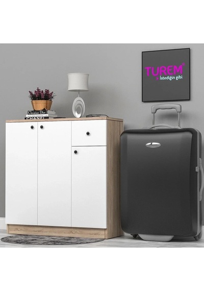 Home Çok Amaçlı 3 Kapılı Dolap Mdf Beyaz Home Çok Amaçlı 3 Kapılı Dolap Mdf Beyaz