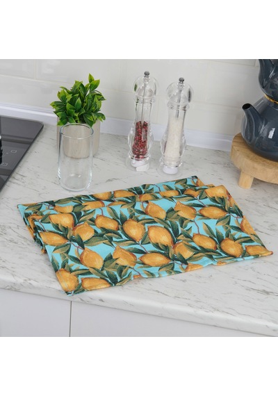 Soft Sitron Mutfak Havlusu - Mavi - 40x66 Cm Çok Renkli
