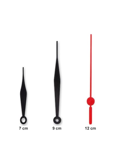1 Adet, Duvar Saat Mekanizması, 10 Mm Şaft, Sessiz, Saat Motoru, Siyah