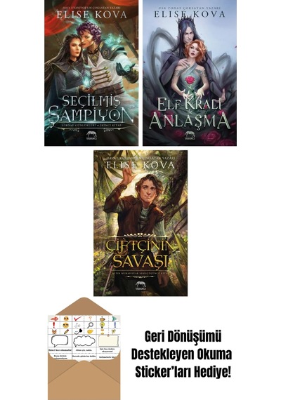 Seçilmiş Şampiyon Girdap Günlükleri İkinci Kitap + Elf Kralı İle Anlaşma + Çiftçinin Savaşı Altın Muhafızlar Serisi 3 Ciltli