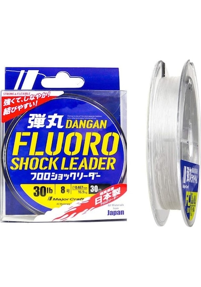 Major Craft Dangan Fluoro Shock Leader Dfl-8/0.47mm./30lb/16.9kg./30mt.