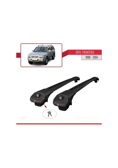 Opel Frontere 1999-2004 Arası İle Uyumlu Ace-1 Ara Atkı Tavan Barı Siyah