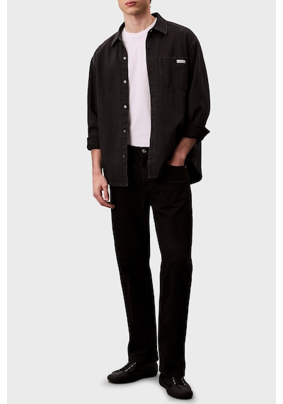 Calvin Klein Erkek Kot Gömlek Lv04rd765g 57l Siyah SİYAH