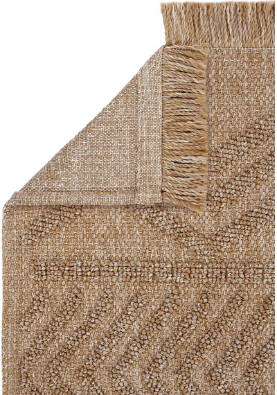 Cool Halı Mirage Kahverengi Bohem Kilim Kaymaz Yıkanabilir Geometrik Desen Oturma Odası Şönil Kilim