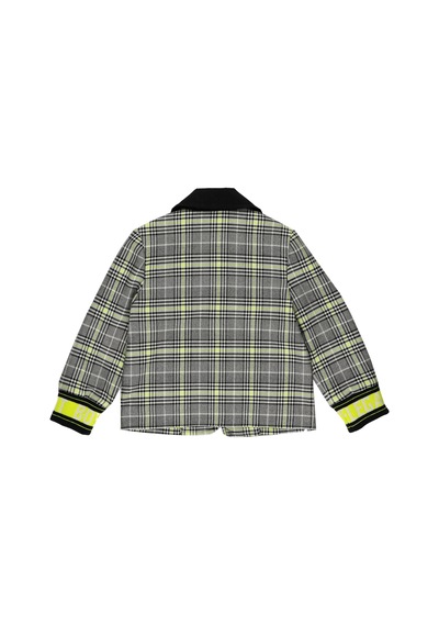 Panço Erkek Çocuk Ekose Desenli Ceket Siyah 2321Bb22002-1983 001