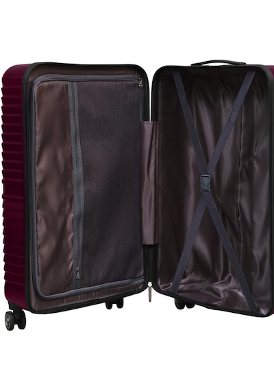 Louisiana Polo Orta Boy %100 Polikarbon Valiz Bordo 1811 Bordo