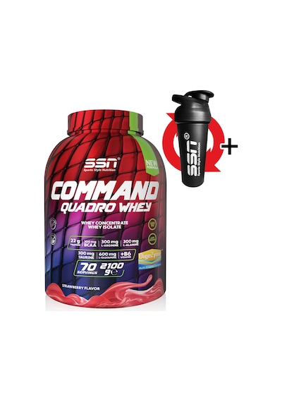 SSN Sports Style Nutrition Command Quadro Whey 2100 gr (ÇİLEK) Protein Tozu
