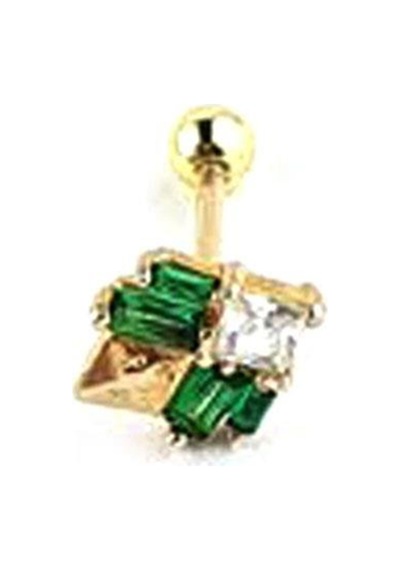 Yeşil Baget Zirkon Taş Detaylı 925ayar Gümüş Üzerine Altın Kaplama Luxury Tasarım Tragus Kıkırdak Helix Piercing Altın Yeşil Baget Zirkon Taş Detaylı 925ayar Gümüş Üzerine Altın Kaplama Luxury Tasarım Tragus Kıkırdak Helix Piercing Altın