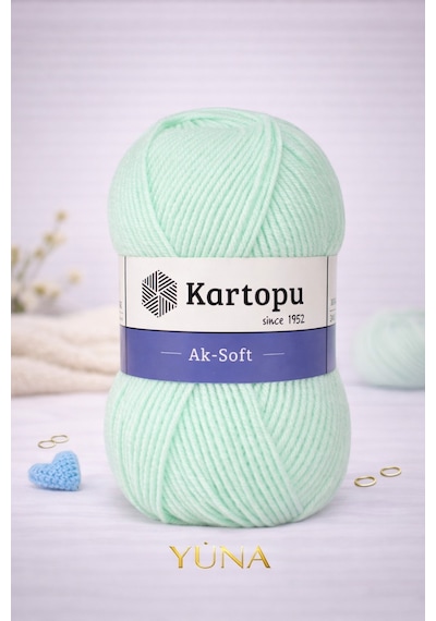 Aksoft Örgü İpi K563 Açık Yeşil