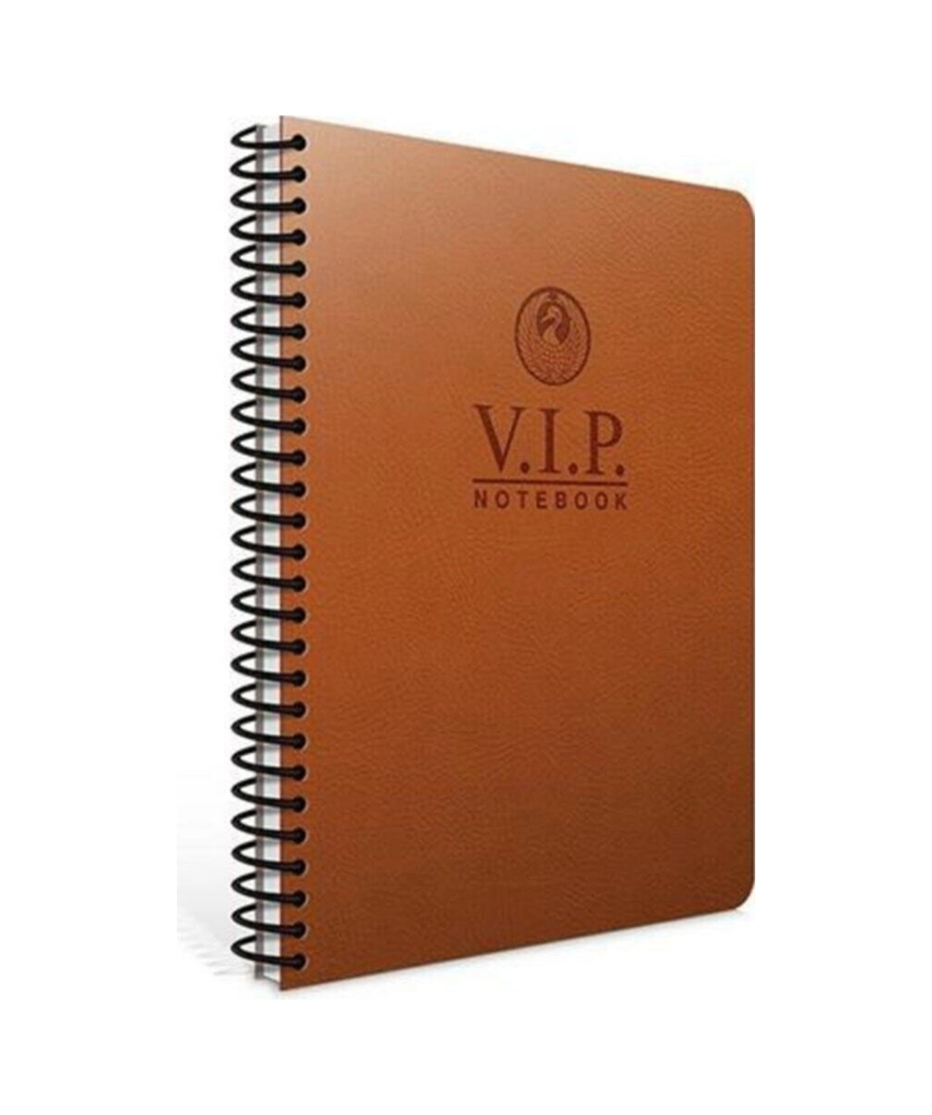 Vıp Spiral Deri Kapaklı Defter 17 24 -140 Yaprak Kareli