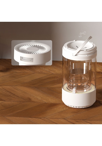 Lenyes Lhu05 Zaman Ayarlı Rgb Atmosfer Işıklı Aydınlatma Akıllı Isıtmalı Hava Nemlendirici Beyaz