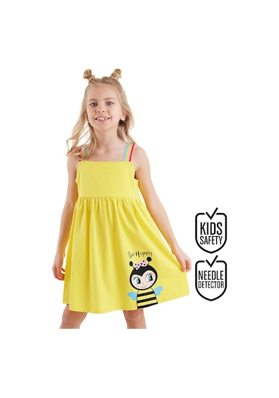Bee Happy Sarı Kız Çocuk Elbise