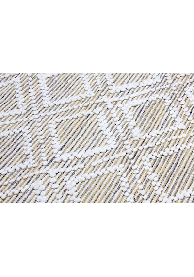 My Home Halı Oslo Iskandinav Şahane El Dokuma %100 Doğal Pamuk Yumuşak Sari Yıkanabilir Kilim Halı K2 Sarı