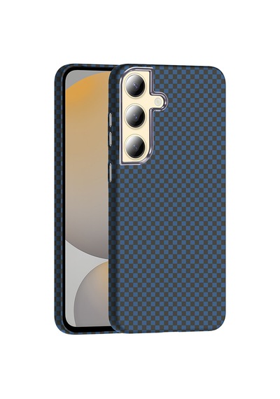 Zore Galaxy S24 Plus Kılıf M-safe Şarj Özellikli Karbon Fiber Görünümlü Nvth Gros Kapak - Gold-siyah