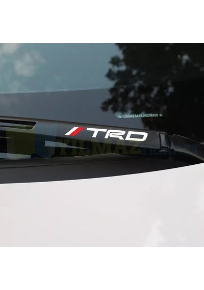 Toyota Trd Kapı Kolu Jant Silecek Oto Sticker Yapıştırma 6 Adet 12,5 X 1,70 Cm