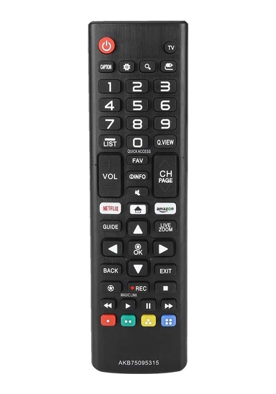 Için Evrensel Tv Uzaktan Kumanda Abs Yüksek Hassasiyetli Uzun Mesafe Akıllı Uzaktan Kumanda Yedek Akb75095315