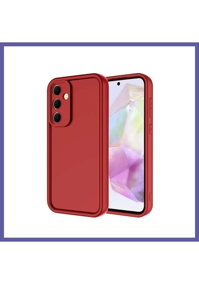 Bezos Samsung Galaxy A17 5g Uyumlu Viera Silikon - Kırmızı Nıda