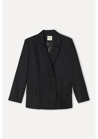 Mudo Kadın Kadın Siyah Oversize Blazer Ceket 1271875