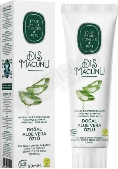 5 Adet Eyüp Sabri Tuncer Diş Macunu Aloe Vera Özlü 90 Ml