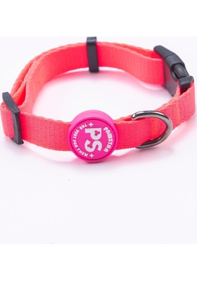 Neon Pembe Köpek Boyun Tasması Ayarlanabilir Köpek Tasması M