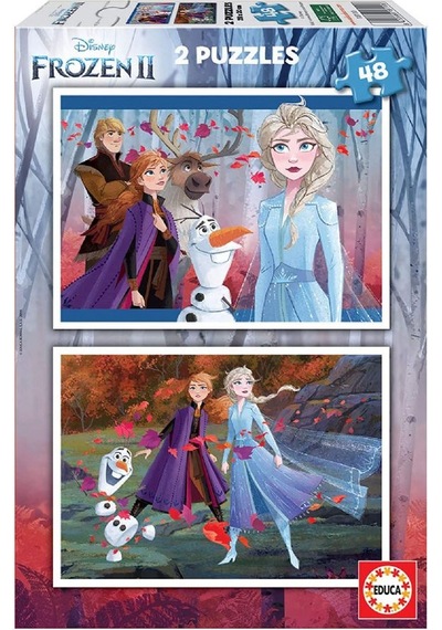 Educa 2X48 Parça Frozen 2 Puzzle Yapboz