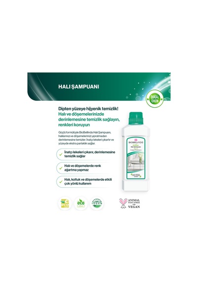Doğal Leke Çıkarıcı Parfümlü Halı Şampuanı 2'li Set Diğer