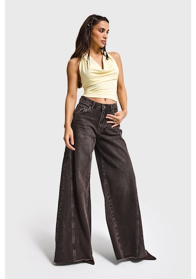 Itsbasic Kadın Koyu Kot Rengi 4s6-156 Süper Palazzo Fit Yan Detaylı Tasarım Denim Jean Itsbasic Kadın Koyu Kot Rengi 4s6-156 Süper Palazzo Fit Yan Detaylı Tasarım Denim Jean