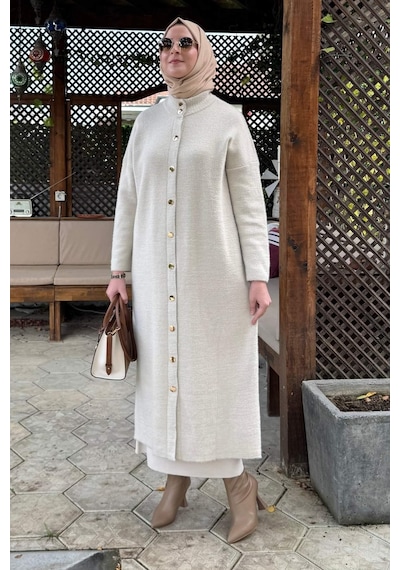 Rabia Şamlı Yakut Angora Triko Kap Taş Normal