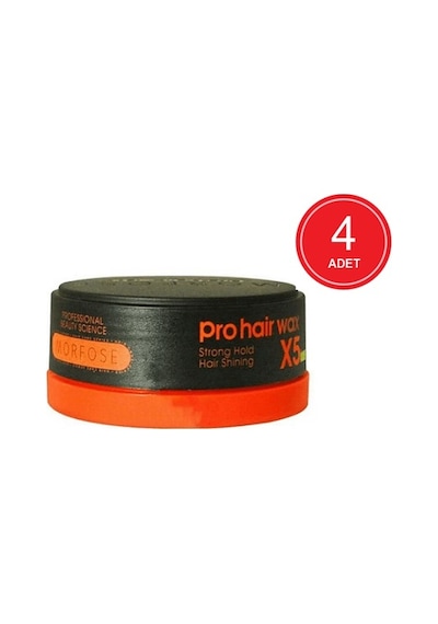 Morfose Pro Hair X5 Men Strong Hold Turuncu Wax 4 x 150 ML