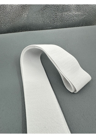 Paşateks 4 Cm Dokuma Lastik-5 Metre-beyaz