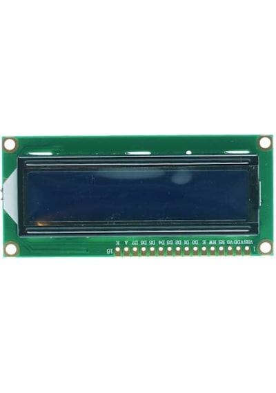 2X16 Lcd Ekran Mavi Üzerine Beyaz