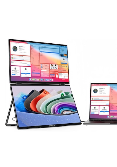 Zeuslap Z15W 2x15.6" Dual 3MS 60Hz FHD IPS Monitör ZL Z15W