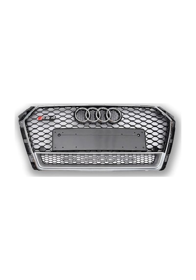 Autogp Audi A4 Rs4 Ön Panjur Izgara 2016+ B9 Siyah-gri