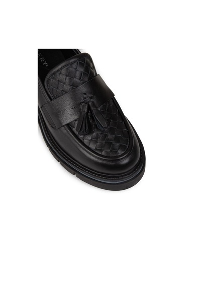 Deery Kadın Hakiki Deri Siyah Püsküllü Loafer - F2267zsyhe01 Siyah