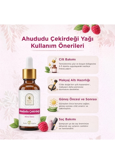 Ahududu Çekirdeği Yağı 10 Ml %100 Saf 10 ML