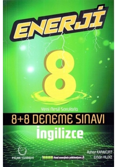 Palme 8. Sınıf Enerji İngilizce 8+8 Deneme