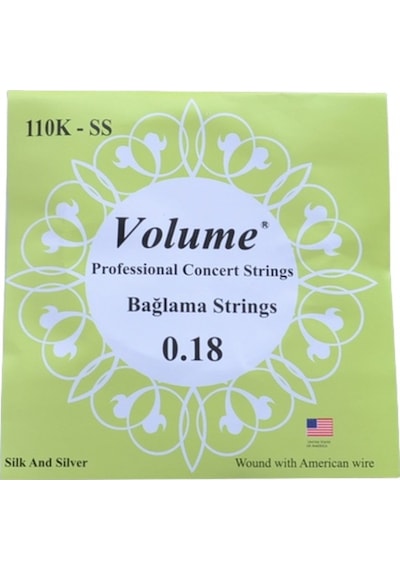 Volume 110k Ss Profesyonel Kısa Sap Bağlama Teli 0 18