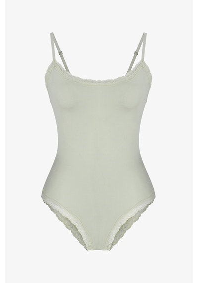 Penti Aloe Vera Mint Yeşili Lace Dantel Detaylı Bodysuit Mn71