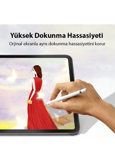 Ally Apple Uyumlu iPad Mini 6 Paper Like Film Darbe Emici Pet Ekran Koruyucu