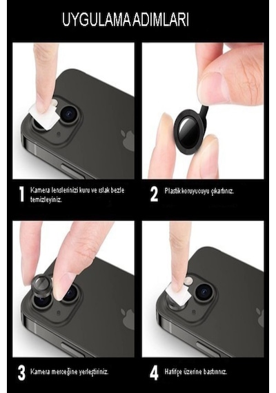 Apple Uyumlu iPhone 14 Pro Max Alüminyum Alaşım Temperli Cam Kamera Lens Koruyucu - Mor