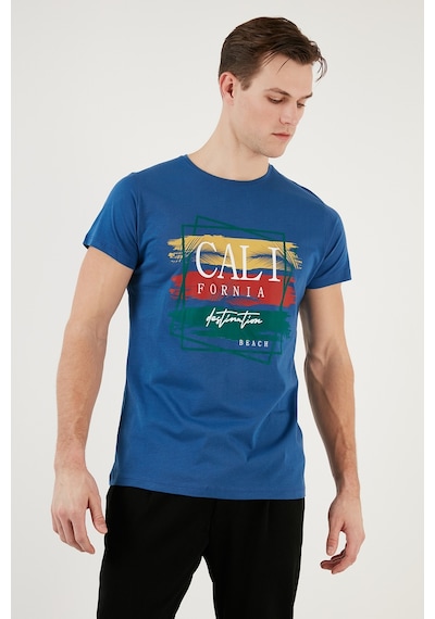 Buratti Pamuklu Slim Fit Bisiklet Yaka Erkek T Shirt 541California24 Parliament