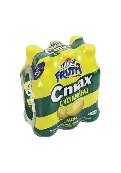 Uludağ Frutti C Max C Vitaminli Limonlu Doğal Maden Suyu 6 x 200 ML