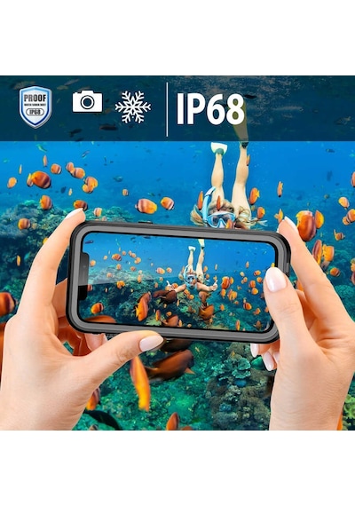 Apple Uyumlu iPhone 13 Pro Max 1-1 Su Geçirmez Kılıf-siyah